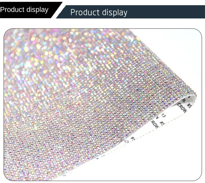Bling Auto Household Decoration Rhinestones Scratch-resistant Car Accessories coverage Crystal Diamond DIY Adhesive Tape Sticker
