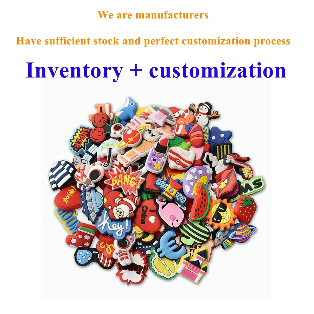 mexican styles pvc rubber shoe charms for clog decoration custom wholesale Via