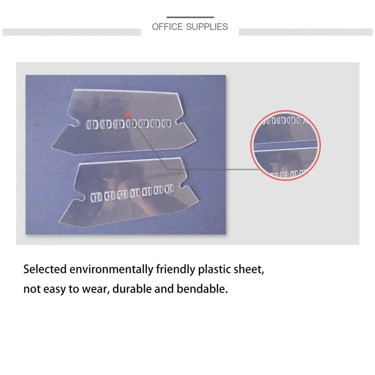 
50PCS Classification Tag PVC Hanging File Holder Index Label Strip for Organize and Distinguish Hanging Files 