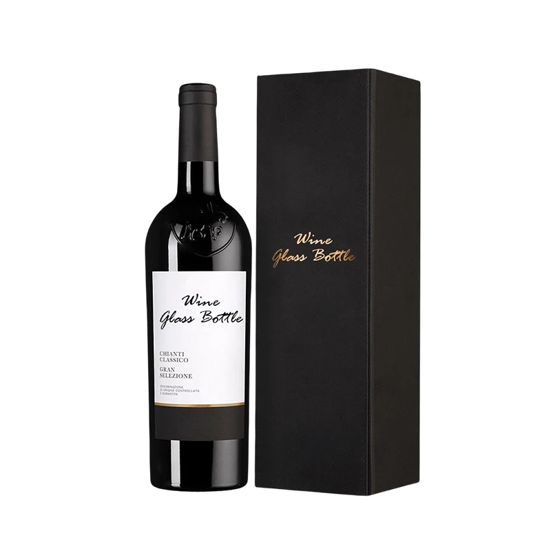 Recycled Luxury Customized Printing Eva Inside Black Cardboard Round Paper Tube Packaging For Whisky Wine/ Water Bottle Gift Box