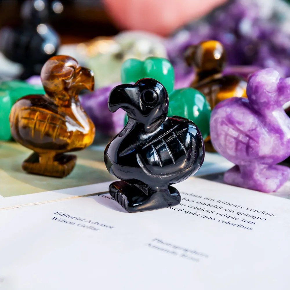 Wholesale Natural High Quality Reiki Dodo Bird Healing Crystal Animal Stones Hand Carved