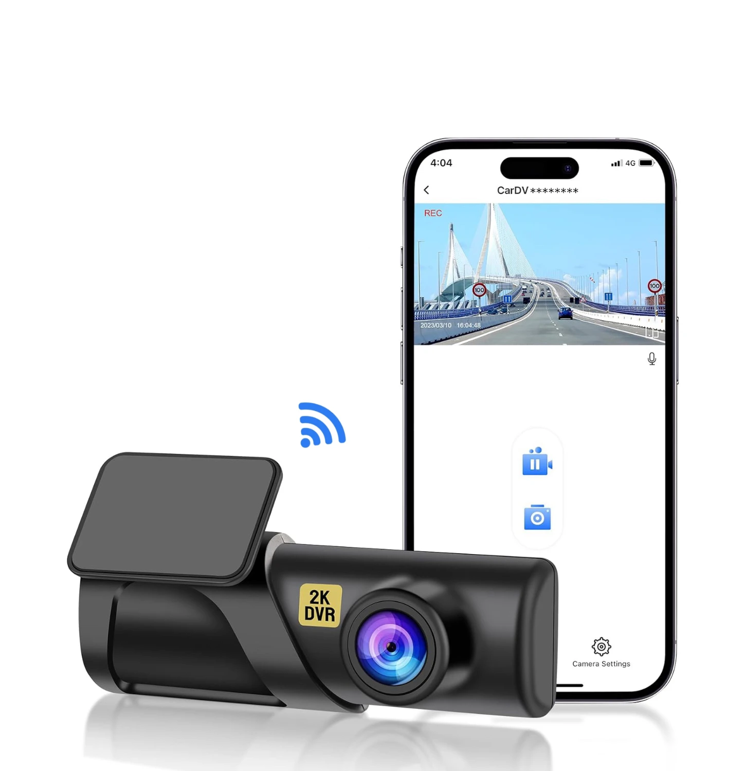 E-Too Factory Price 130 Degree Wide Angle Dash Cam EDR Night Vision Dash Cam Car DVR Black Box With WIFI 24 Hour Parking Monitor