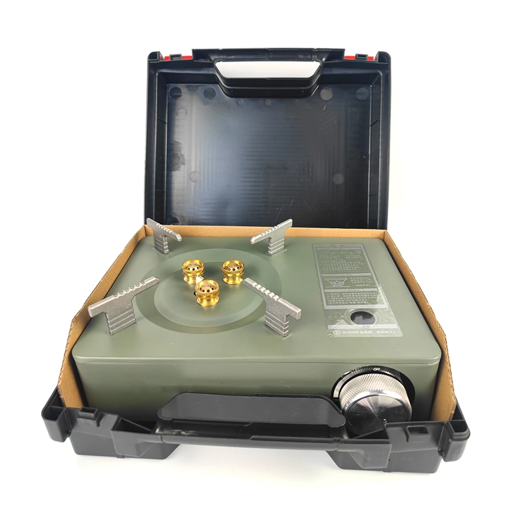 Butane cassette Stove with Carrying Case Jet like Flame Output Small Portable Camping Stove Outdoor Gas Stove