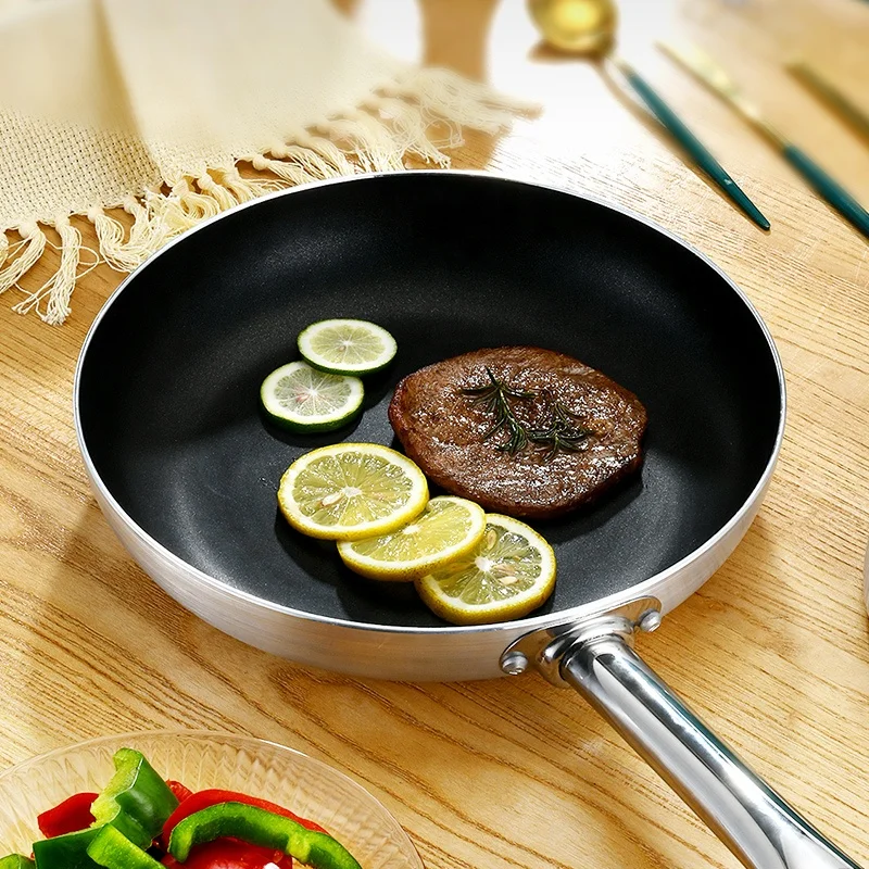 New Design multi-size 18-40cm Skillet Induction fry pan set non-stick frypan aluminum flat frying pan for sale