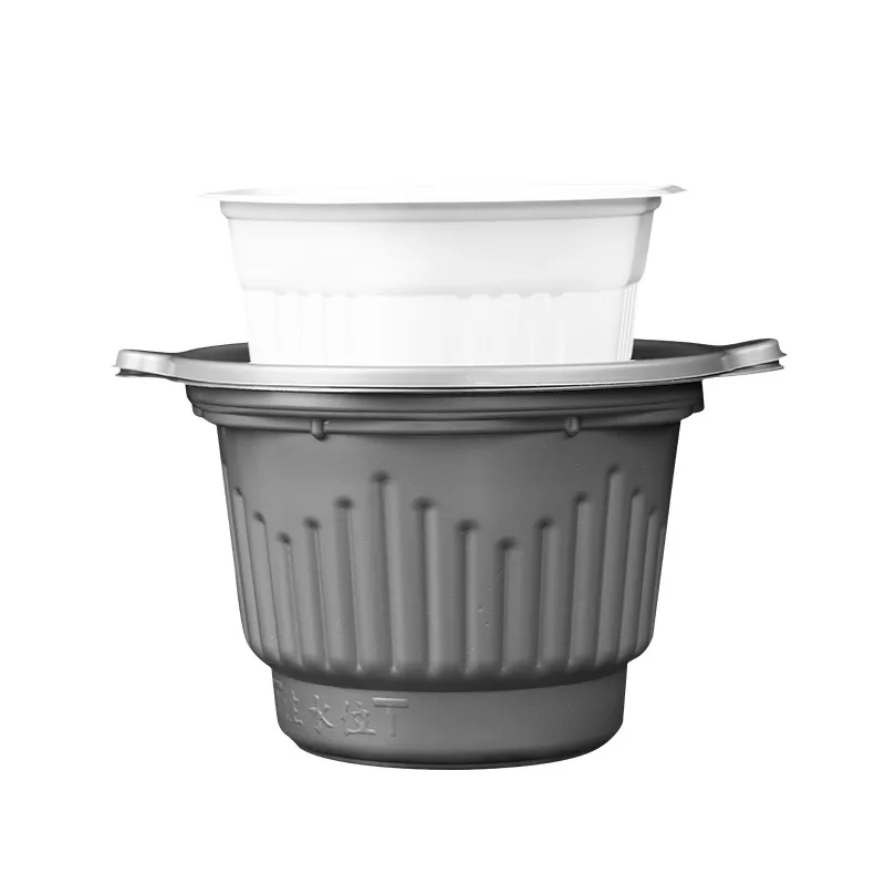 Manufacturers directly supply disposable round self-heating rice box self-heating hot pot box food grade pp material