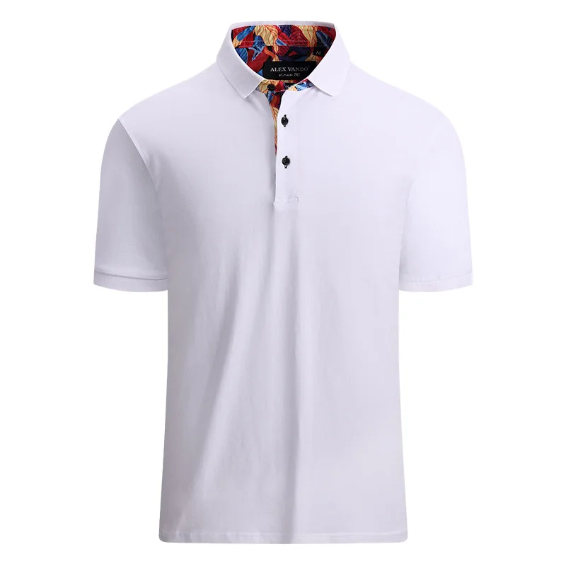 High quality Amazon drop shipping Solid color wholesale golf shirts colorful turtle neck cotton spandex stretch golf polo shirts