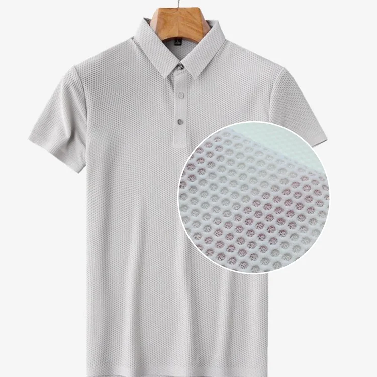 High density 4 way stretch 79% nylon 21% lycra knitting honeycomb mesh yoga sports wear fabric for bra tshirt