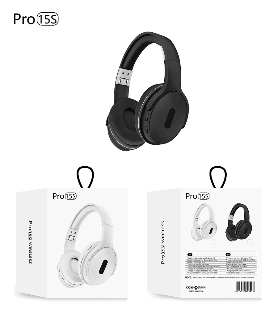 Прямая Продажа с фабрики PRO-15S наушники bluetooth Беспроводная гарнитура наушники-вкладыши