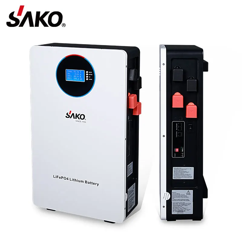 Sako Li-Sun Lithium Ion Batteries Energy Storage Battery For Home Solar Systems 10Kwh 24V 200Ah 300Ah 48V Lifepo4 Battery Packs