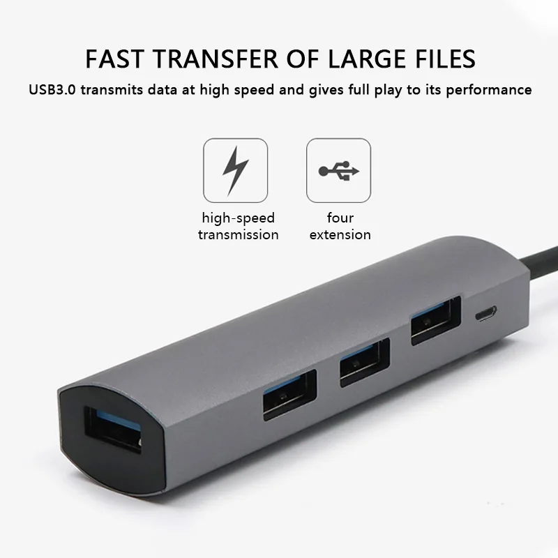 4 порта usb 3 0 хаб портативный адаптер высокая скорость расширение Мульти USB концентратор для мобильными устройствами с интерфейсом