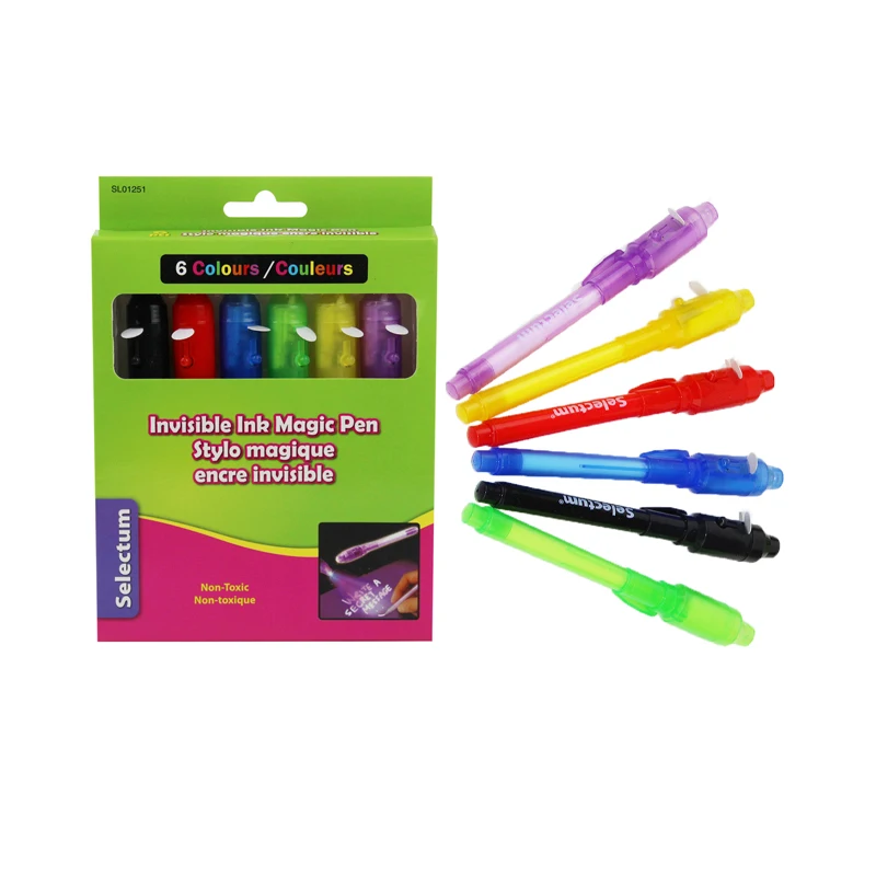 Magic  Secret Message Disappearing Ink Invisible Ink Pens  with UV Light