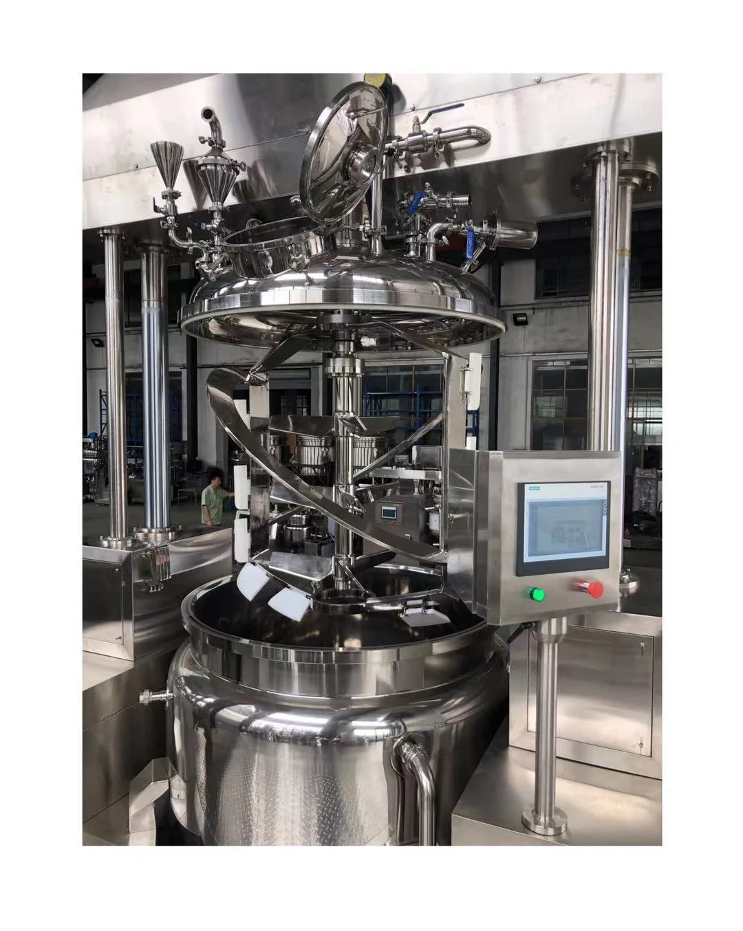 Chemical formula body lotion ,facial cream oily skin making lab scale homogenizer vacuum mixer