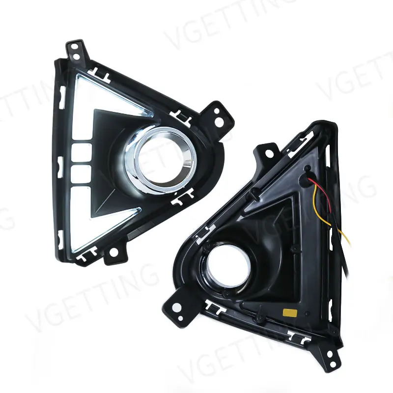 New Amber White Turn Signal Led Fog Driving Lamp Daytime Running Light DRL For Hyundai Accent 2020 2021 2022