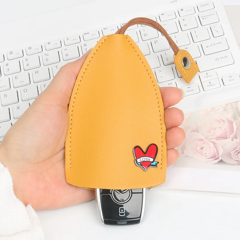 Sweet style lovers auto car key ring car cover case decoration car key holder for men women