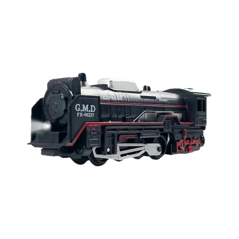 Unisex Electric Train Track Toy Model High Speed Train Simulation with Lamps for Boys Girls Aged 3 to 6 Years Educational Style