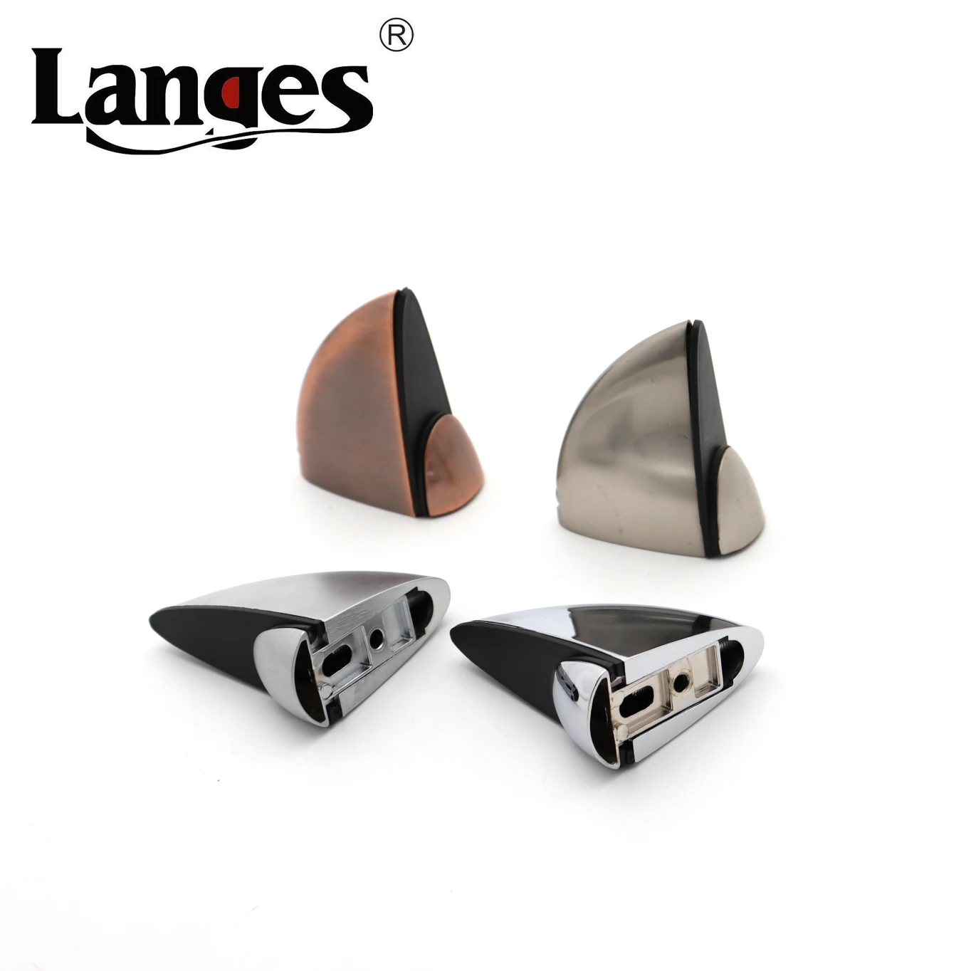 Durable Adjustable Brushed Surface Shower Rack Fixing Floating Shelf Mounting Brackets Glass Shelf Brackets
