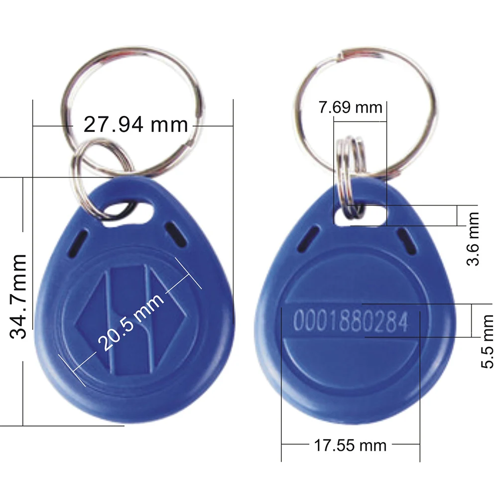 RFID Key Fob Card  ABS Plastic Keyfob RFID MW-K3 Door Access Key Fob Tags