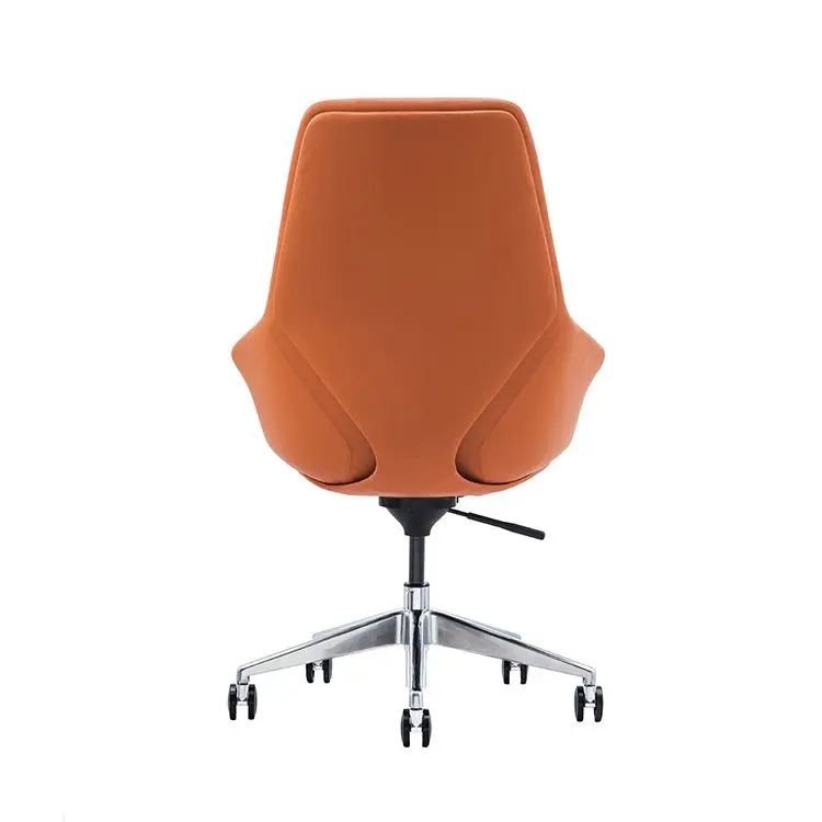 Genuine 360 swivel boss leather office chair lifting visitor chair for hotel