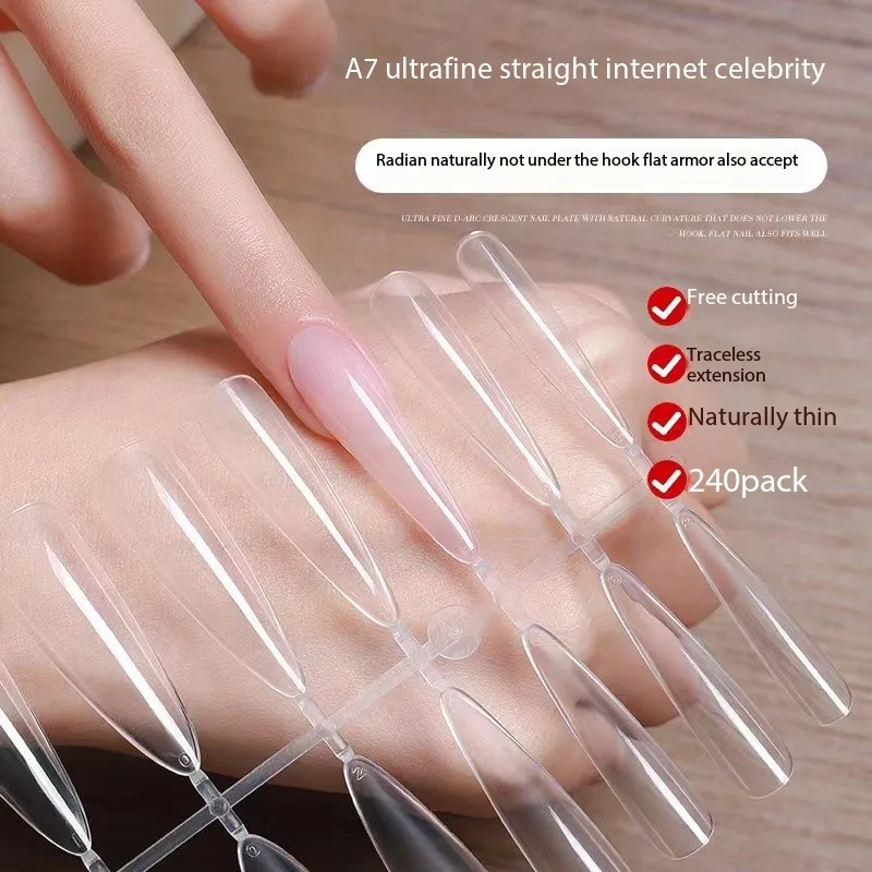 transparent press on nail display stand No polishing required press on nail instruction cards ultrathin western press on nails