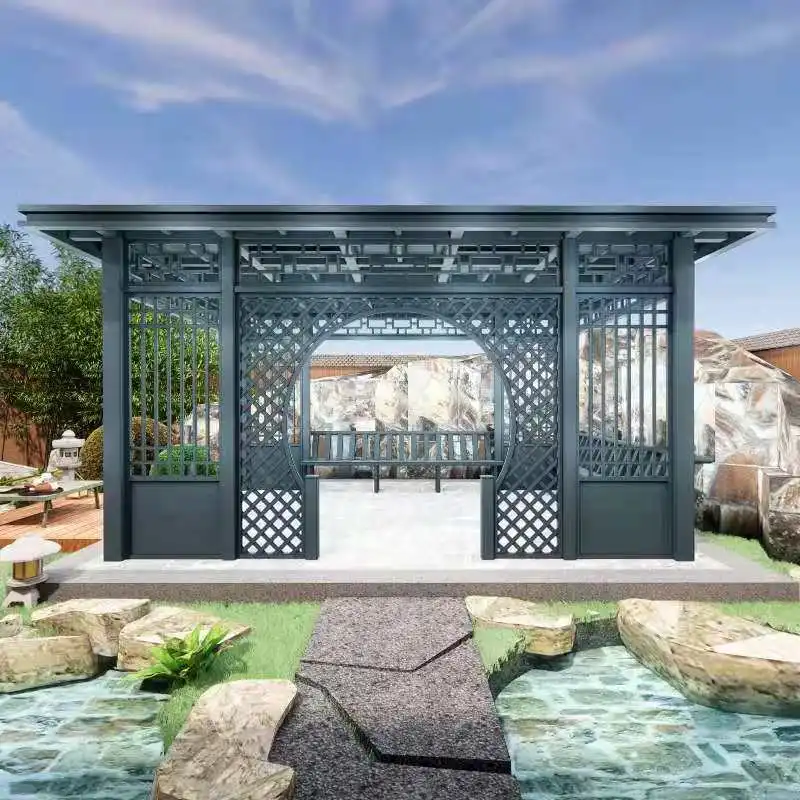 Китайские производители поставляют алюминиевые беседки беседка в современном стиле для продажи