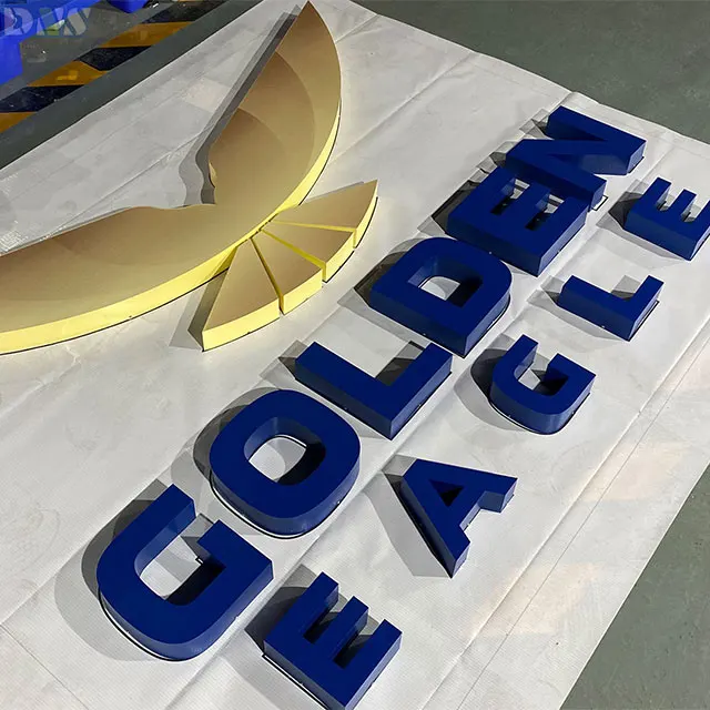 Письмо 3d знак металла домашний декор буквы