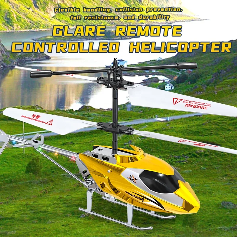 Alloy Simulated Plane Jet Toy Helicopter for Kids Mini RC Helicopter with Gyro 2.5 Channel Flying Helicopter