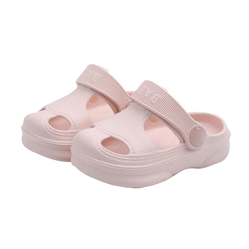 
New arrival summer boy baby soft soles non-slip beach shoes cartoon children girls slippers clogs for children 