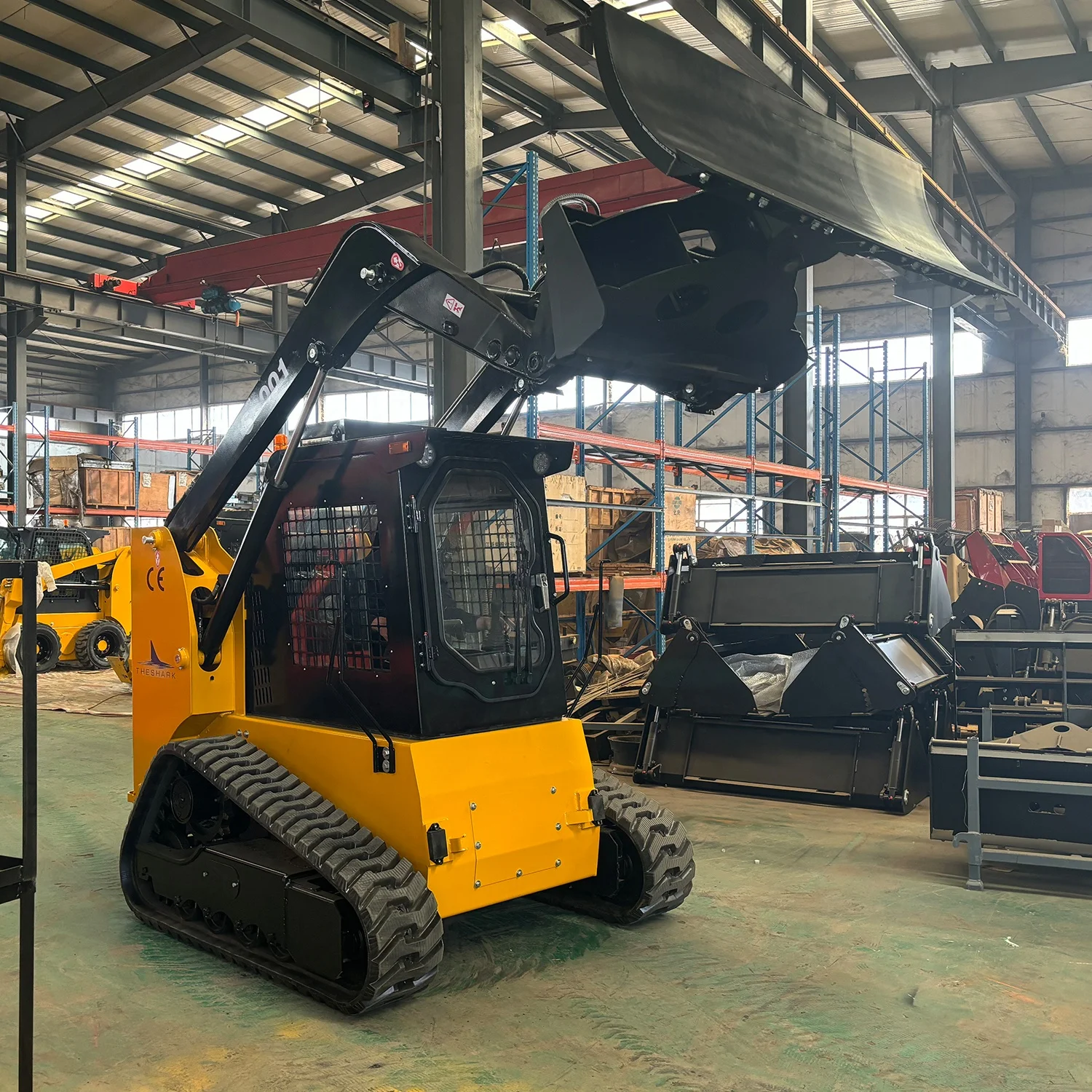 high quality crawler track skid steer loader attach mulcher track skid loader skids steer with forestry mulcher