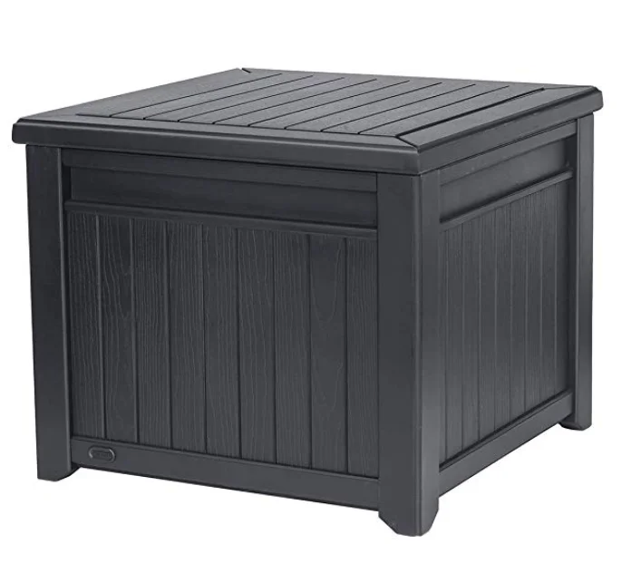 Square outdoor storage wooden box Big Mouth Storage Chair