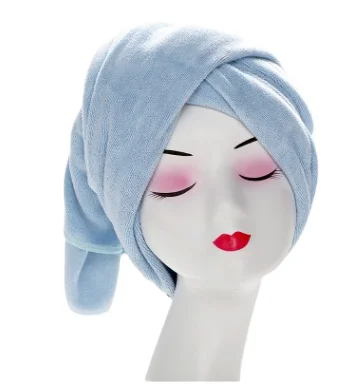 BSCI High quality Super absorption Microfiber hair towel wrap turbans
