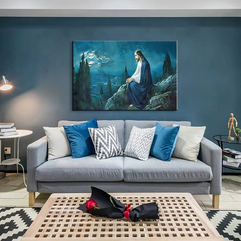 JIEKAI   Home Decor  Canvas painting Jesus Religion  Wall Art Give me your hand Picture  Canvas Printing