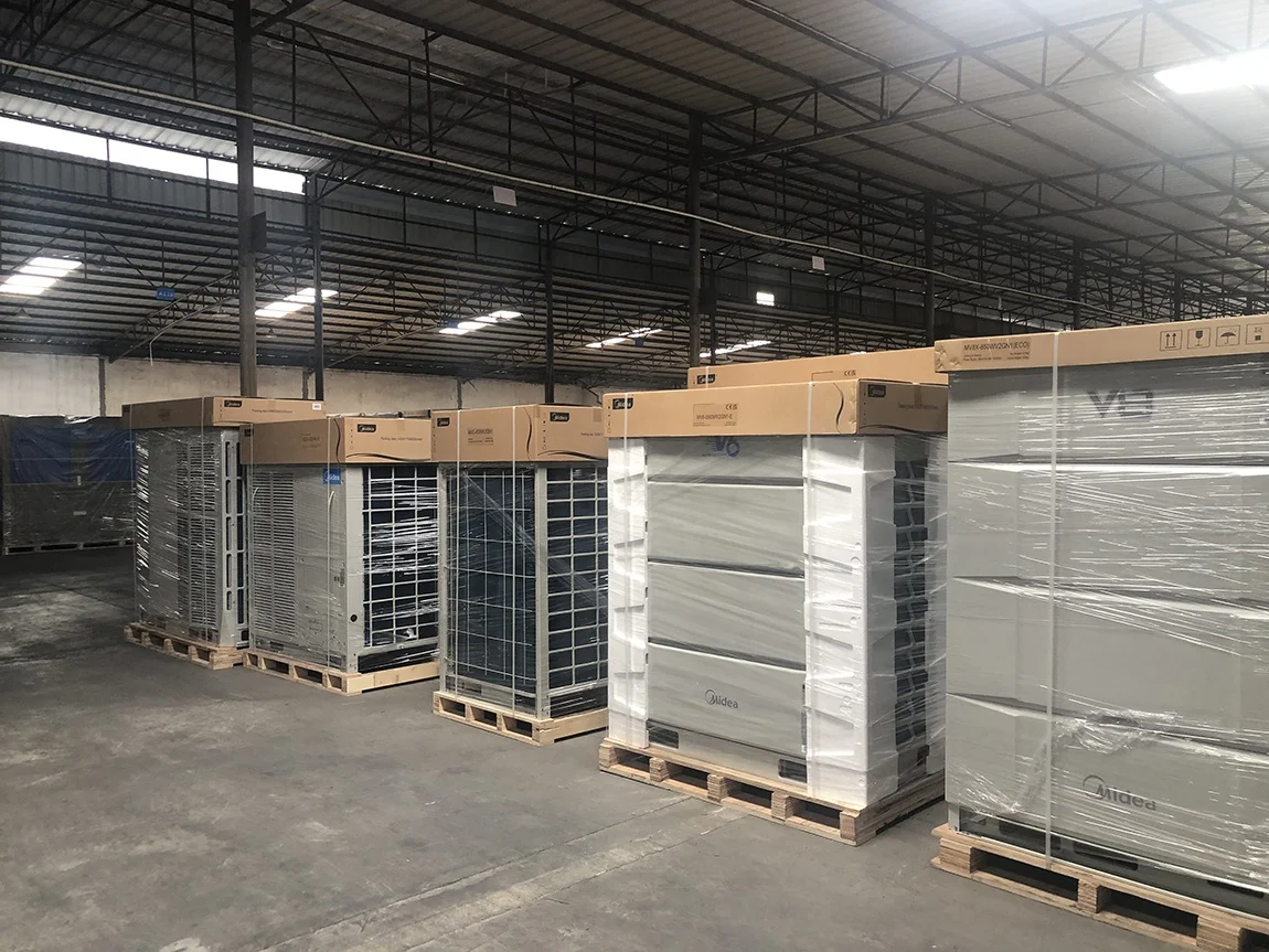 Midea Enhanced Vapor Injection (EVI) Compressor 114kBtu smart industrial ac unit air conditioneing system air conditioners