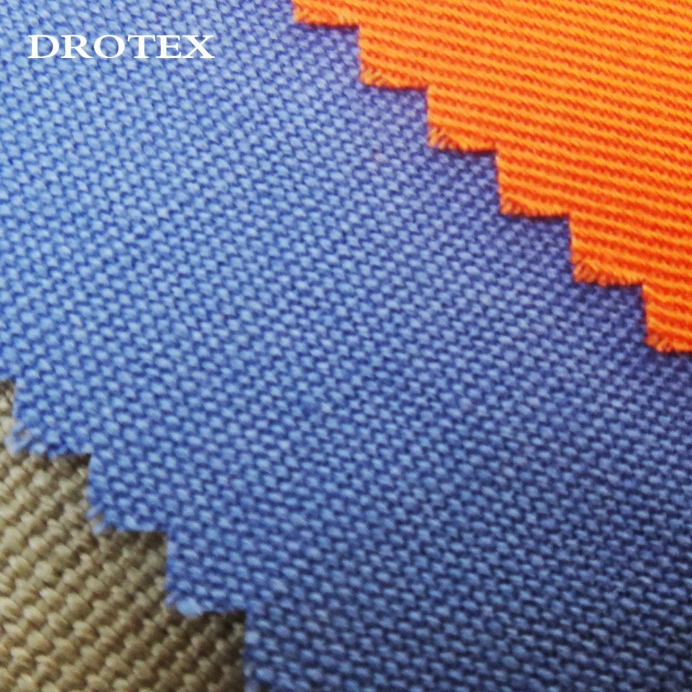 Working Clothes Modacrylic Fabric Supplier Flame Retardant Oil Refinery Cotton Acrylic Blended Knit Fabrics