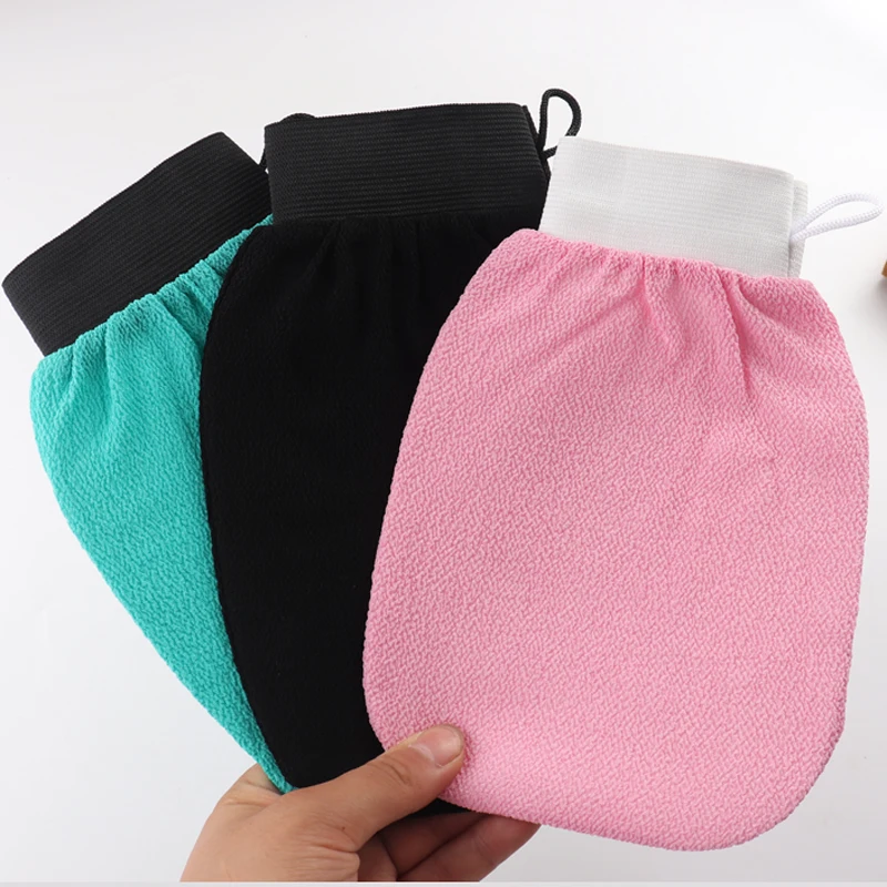 2024 Exfoliating Mitt Body Scrubber Bath Brush Deep Cleaning Bath Gloves For Dead Skin Removal Exfoliating Gloves