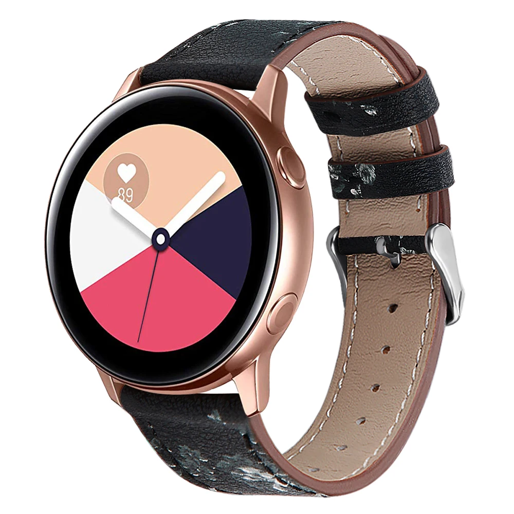 Ремешок из натуральной кожи для Samsung Galaxy Gear S3 Watch Active 46 мм