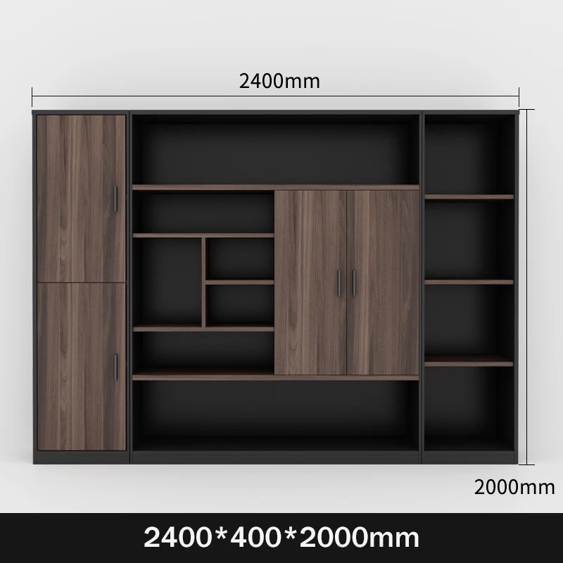 Modern Luxury Executive Office Furniture Set Wood Desk & Chair With File Cabinet for Home Hotel or School for Villas