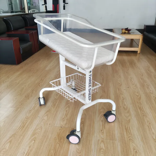 Luxury Hospital Baby Bassinet, Medical Hospital Baby Bed plastic Infant Crib