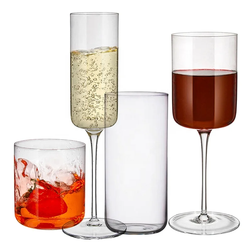 Handmade Luxury Clear Lead Free Crystal Wine Glasses Goblet ultra Thin Light weight Red white Wine Glass Set