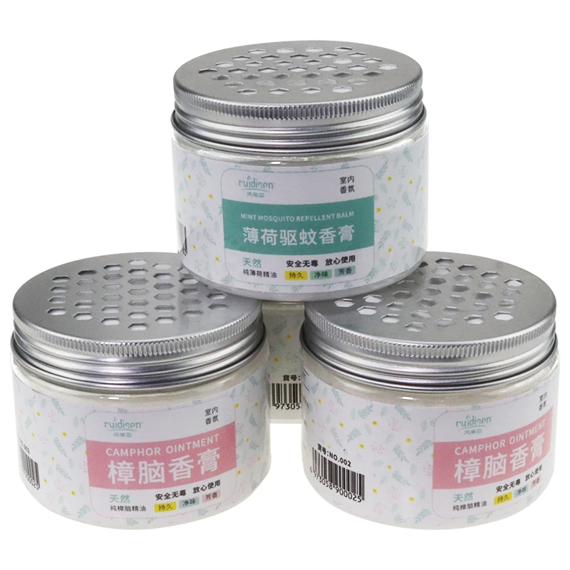 Mosquito Repellent Balm Mint Essential Oil Cream Camphor Ointment instead of Naphthalene camphor wood moth pill/Ball mothballs