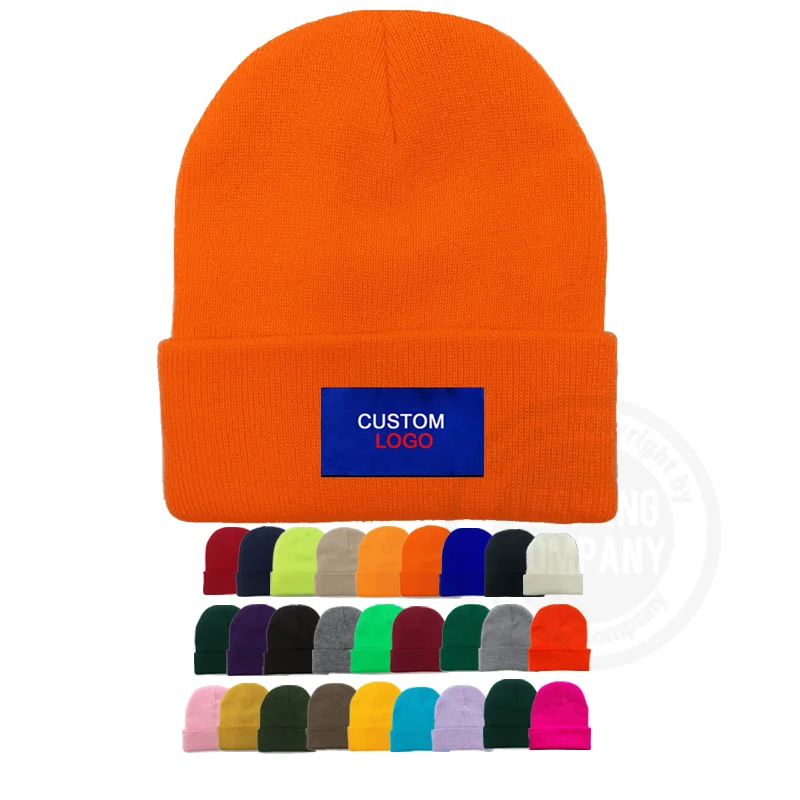 Wholesale Blank Classic Fashion Keep Warm Winter Men Women Soft Daily for Every Day Unisex Knitted Beanie Hats  Custom Logo