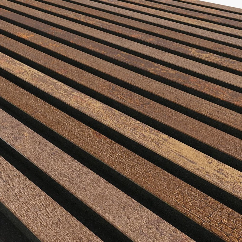 Custom Decorative Akupanel Wooden Wool Slat Fiber Maple Acoustic Wall Panels