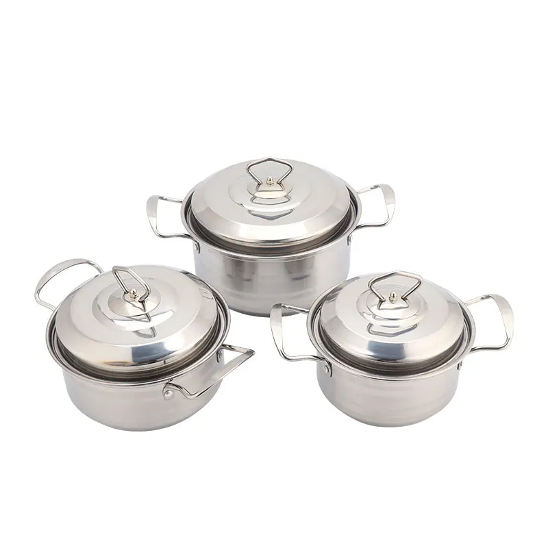
Wholesale Cooking Pot Cookware Set Pots For Cooking Stainless Steel Stock Pot Set Foe Sale 