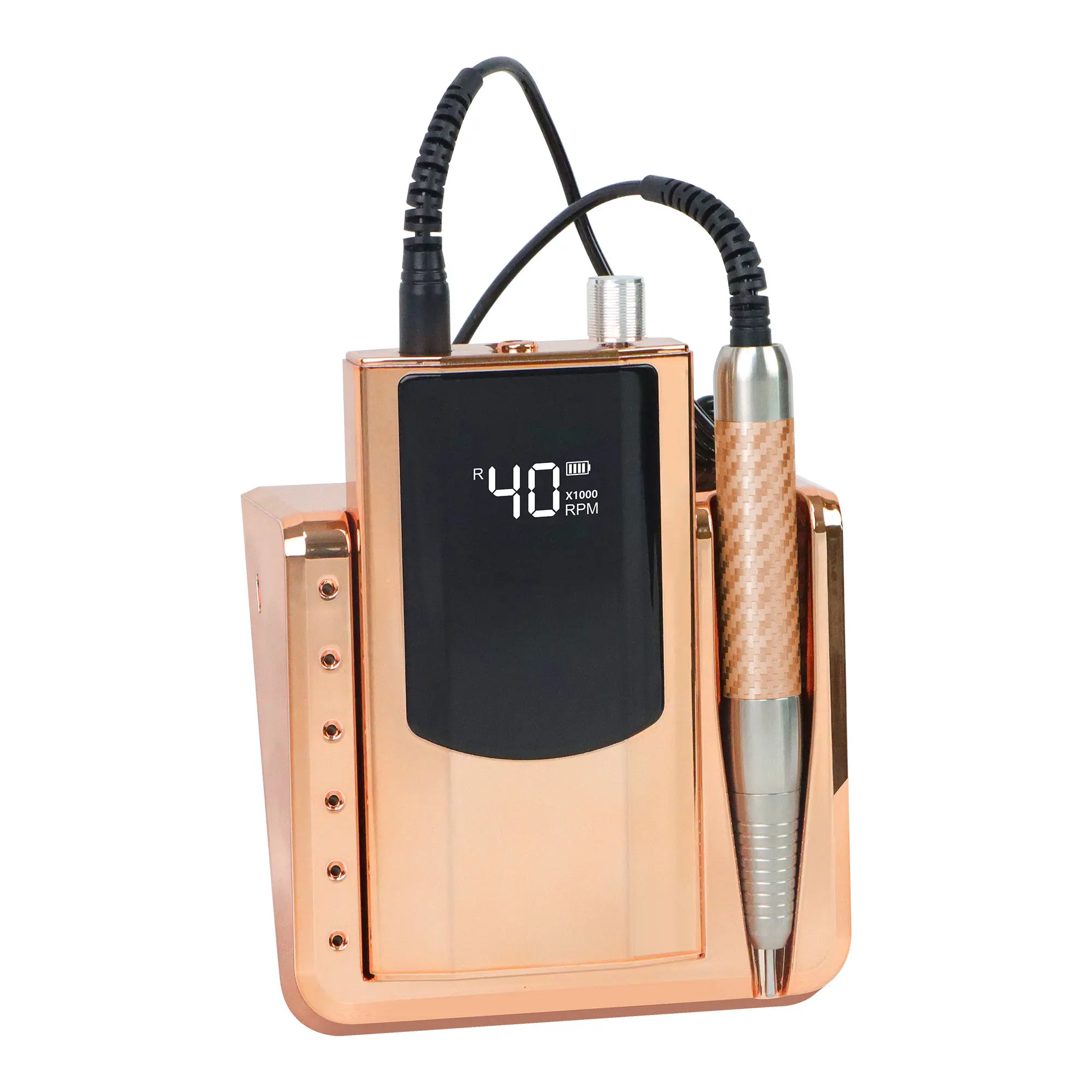 Professional Portable Low Noise Brushless 40000rpm Nail Drill Rechargeable Electric File Nail Polisher