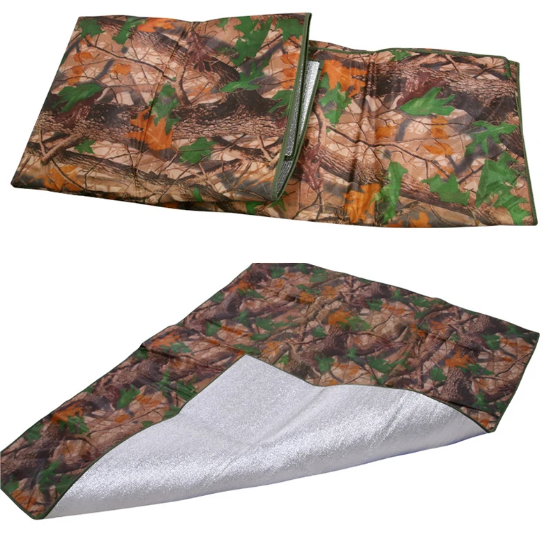 Outdoor Waterproof Foldable Portable Aluminum Eva Foil Sleeping Pad For Camping Double Side Picnic Blanket Mat