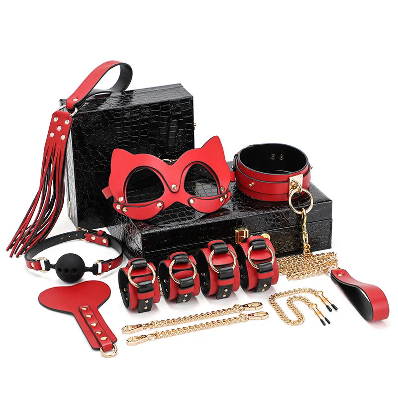 
SM Restraint Bondage Fetish Slave Handcuffs & Ankle Cuffs Adult Erotic Sex Toys For Woman Couples Games Sex Products 