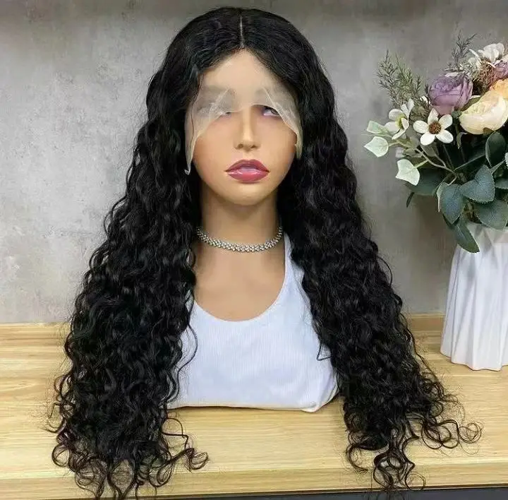 Water Wave Lace Front Wig HD Lace Frontal Wig For Women Human Hair Wigs Curly Brazilian Pre Plucked 13x4 Lace Frontal 150%