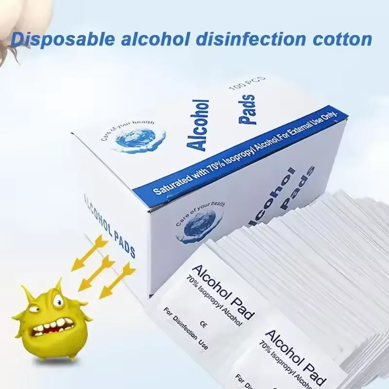 Wholesale Cheap Price 75% Alcohol Wet Wipes 100pcs Box Package Antibacterial Disinfecting Wet Wipes for Daily Cleaning
