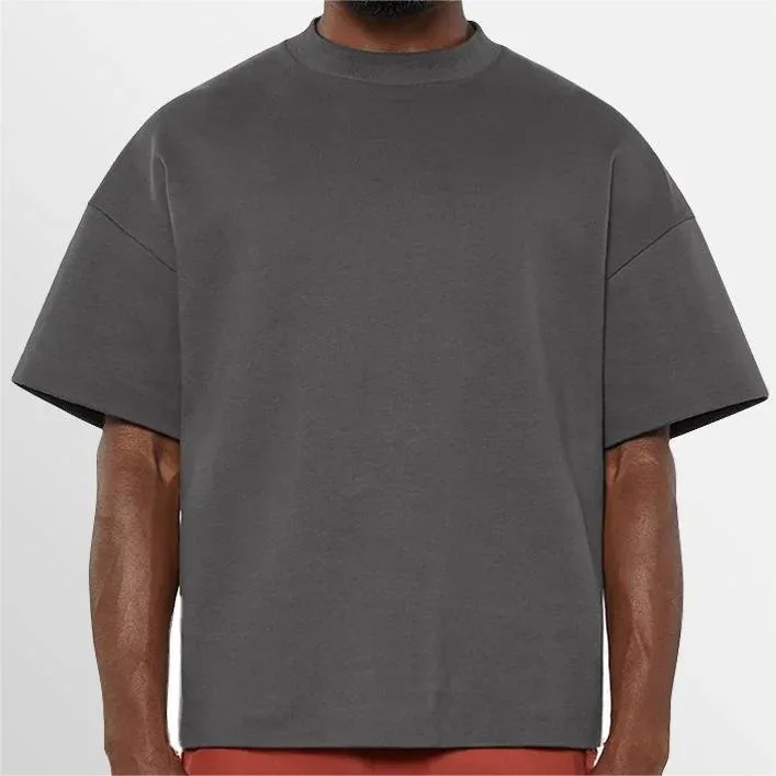 220 255 gsm men oversized t shirt custom printing custom tee shirts luxury 100% cotton essential boxy fit t-shirt manufacturer