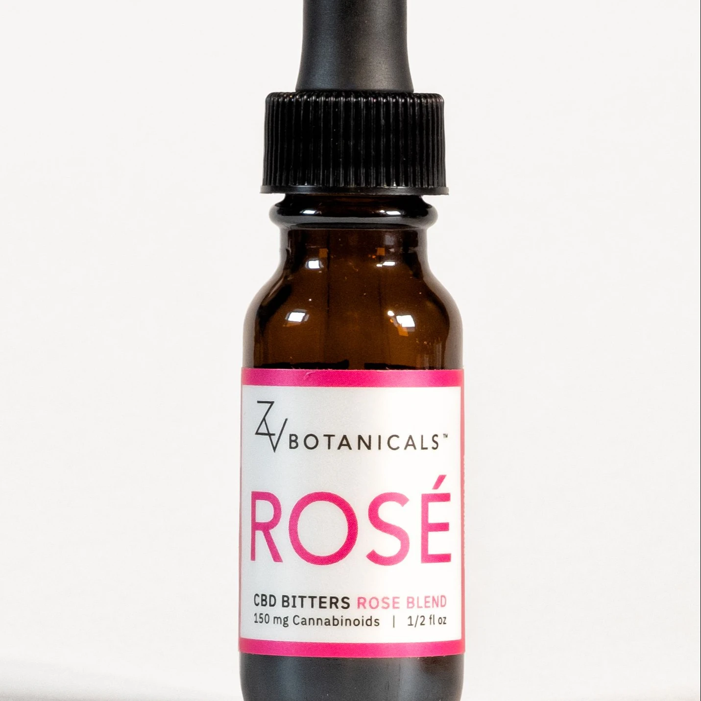 
Rose LOVE Full Spectrum Bitters half Oz 150 Mg By ZV Botanicals 