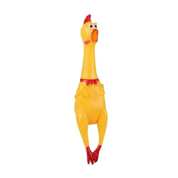 Squeaky chicken screaming chicken dog toy with sound pet chew toy